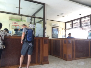 Indoor ticketing office for foreigner
