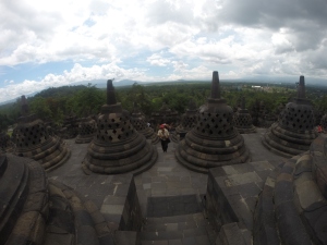 The Stupas in Borobudur
