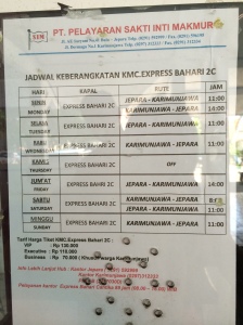 Ferry Schedule and Prices